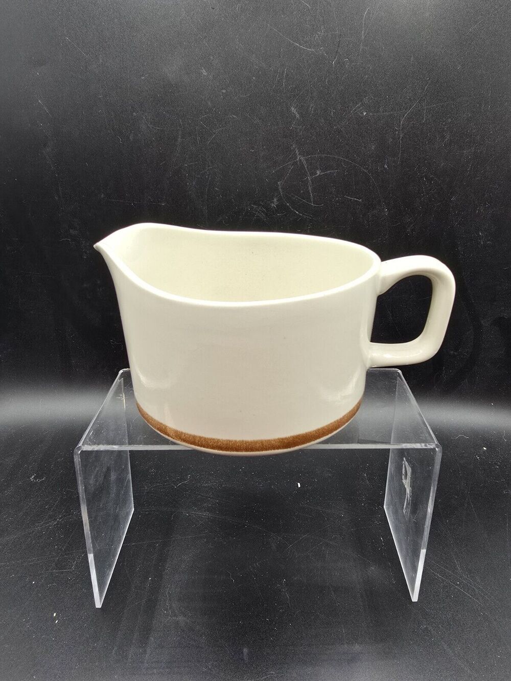 STONEWARE Pitcher Hearthside Camelot Sandstone Handle Spout Japan PREOWNED USED